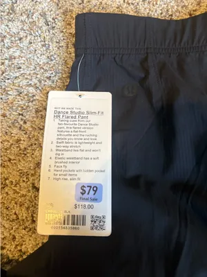 Lululemon studio slim fit HR flared pants thumbnail 3