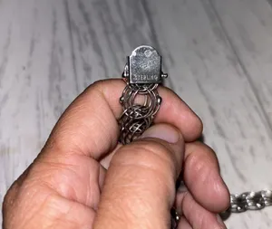 Sterling Silver Interlocking Chain Bracelet thumbnail 4