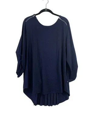 Roz & Ali Women's Navy Blue Blouse thumbnail 1