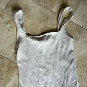 Top shop medium body suit ribbed square neck US 8 thumbnail 2