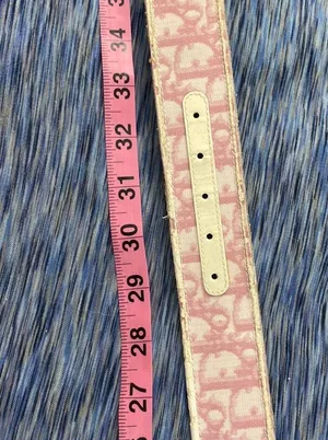 Authentic Pink Monogram Belt thumbnail 9
