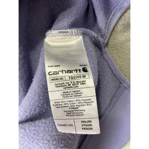Carhartt Force Sweatshirt Lilac Kangaroo Pocket Lightweight Size XXL Casual Cozy thumbnail 8