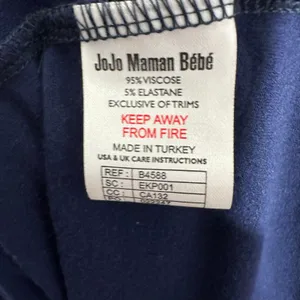 JoJo Maman Bebe Maternity Dress Women XS Navy Cowl Neck Nursing Pockets Soft thumbnail 3