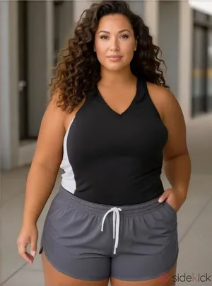 Alo Yoga Black And Gray Cool Fit Tank Size XL thumbnail 1