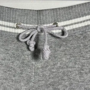 NYL New York Laundry Womens Gray‎ Wide Leg Sweatpants Striped Waist Drawstring M thumbnail 4