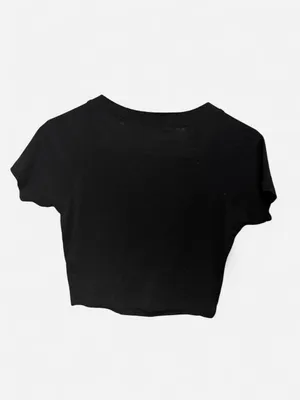 Black PacSun cropped top with button detail, size M #pacsun #cropped thumbnail 2
