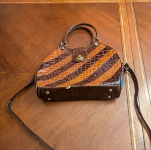 Renaissance Leather hand bag 👜 Brown thumbnail 4