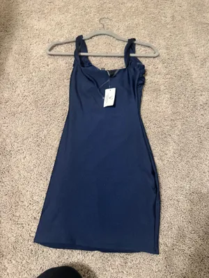 Windsor Navy Blue Dress Mini thumbnail 3