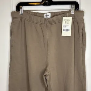 Mate the Label Organic Fleece Relaxed Pocket Sweatpant Mushroom Large $128 thumbnail 6