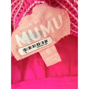 Show Me Your Mumu‎ Midi Dress Women Small Hot Pink Boho Ruffle Pocket thumbnail 6