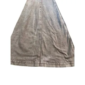 Out From Under Urban Outfitters Aria Seamed Flare Pants Brown Acid Wash Small thumbnail 4