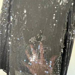 DKNY Black Sequin Women's elegant cape blazer thumbnail 8