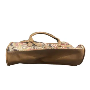 Croft & Barrow Paisley Tapestry Shoulder Bag Faux Leather Tim Western Boho Chic thumbnail 3