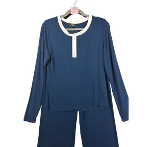 AQUA Sleep Great Escape Pajama Set Starry Night Blue Long Sleeve S I2968 thumbnail 7