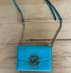 Michael Kors Small Blue Purse thumbnail 1