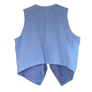 Vintage Patchwork Floral Cropped‎ Vest Women's PETITE Medium Beaded Western 80s thumbnail 6