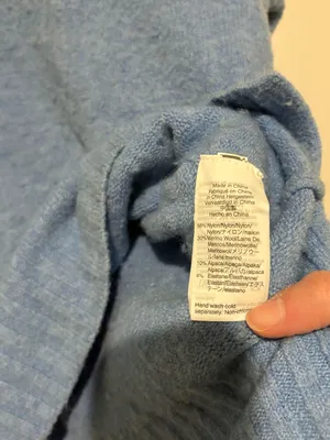 J‎ crew wool alpaca Soft Women's Crewneck Sweater blue size small thumbnail 6