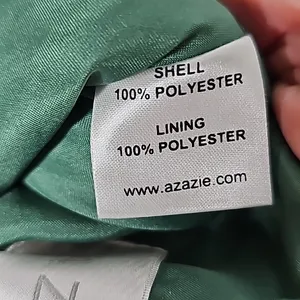 Azazie emerald green halter top bow knot pleaded chiffon corset cocktail dress 8 thumbnail 8