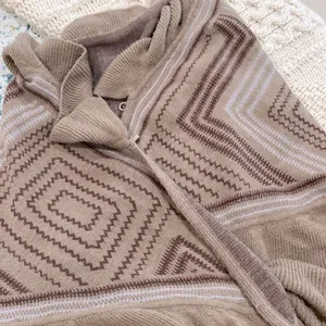 Boho knit cape sweater cardigan size medium/large thumbnail 6