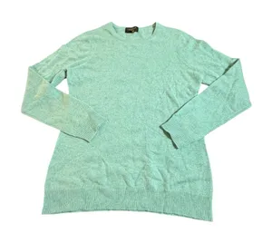 Charter Club Cashmere Sweater Women Small Seafoam Mint Green Crewneck Pullover thumbnail 1