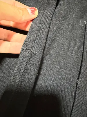 7 for all mankind Black Cropped Open-Front cardigan Sweater XS thumbnail 4