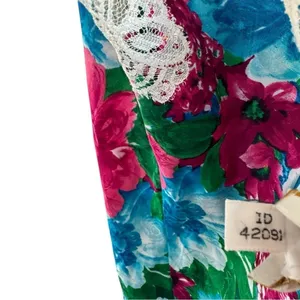 Vintage‎ Victoria's Secret Gold Label Floral 90s Floral Slip Medium Nightgown thumbnail 5