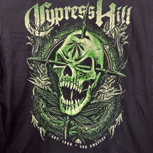 Cypress Hill Skull Graphic Black T-Shirt XXL thumbnail 2
