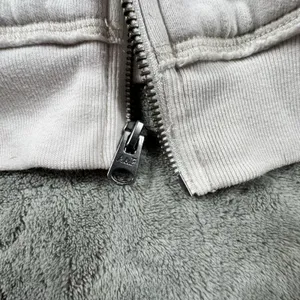 Abercrombie & Fitch Vintage Y2K Spellout Zip Up Hoodie Womens XS Sherpa Lined thumbnail 9