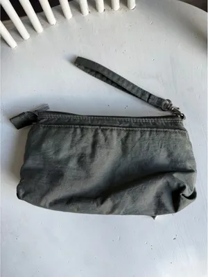Baggallini Gray Wristlet Organizer with Yellow Interior thumbnail 2