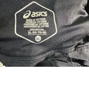 ASICS Women's Athletic Running Shorts Navy Blue Geometric‎ Pattern XL no liner thumbnail 4