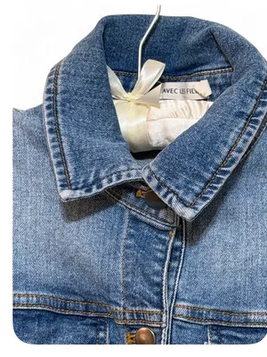 Avec Les Filles Women’s Blue Denim Short-Sleeve Tie-Waist Jumpsuit Size 30 thumbnail 10