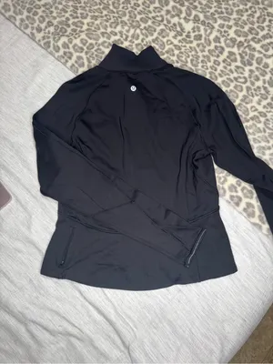 Lululemon Always Alert 1/2 ZipBlack W3CZOS Size 10 thumbnail 6