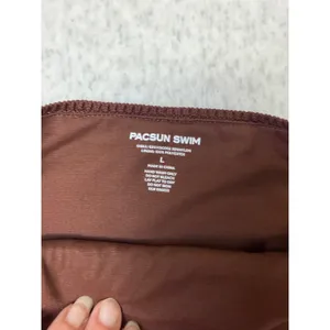 PacSun Swim Brown Crochet‎ Side Tie Bikini Bottom L Large New 090233 thumbnail 5