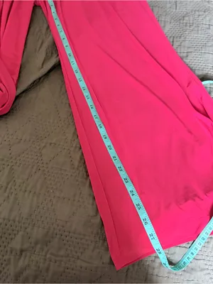 NWT Dear Scarlett Red Wide Leg Pants Size M Wrinkle Free Elastic Waist Palazzo thumbnail 5
