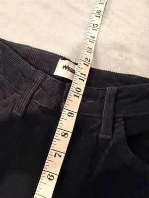 NWOT Wrangler Corduroy Flare Pants Size 6 Black High Rise Stretch thumbnail 9
