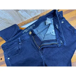 American Eagle Outfitters Women's Skinny‎ Jeans Dark Wash Size 16 thumbnail 8