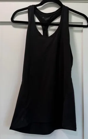 Athleta Black Racerback Tank Top - M thumbnail 1