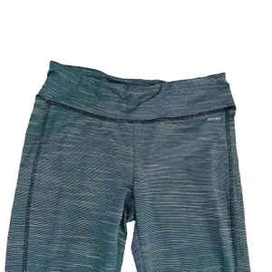 Jockey Women’s Spandex Green Heather Capri Leggings Running Pants SZ M #1153 thumbnail 4