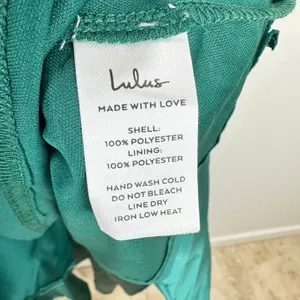 Lulus Broadway Show Emerald Green High-Low Gown Formal Glam Party L NWT thumbnail 9