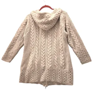 Vintage Aran Crafts Merino Cardigan Cream Large‎ thumbnail 2
