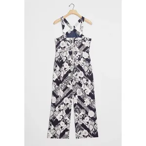 NWT!! Anthropologie MAEVE Magda Halter Jumpsuit Retro Floral Wide Legs Size 24W‎ thumbnail 6