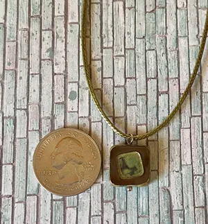 Handmade quality unique Czech glass bead fairy boho vintage chic style necklace🤎🌿 thumbnail 7
