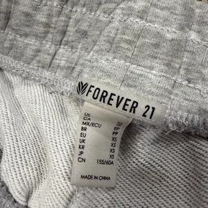 Forever 21 Juniors Grey Joggers Sweatpants Size XS Zippers EUC thumbnail 3