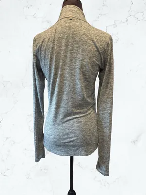 NIKE Dri-FIT Element 1/4 Zip Running Pullover Gorpcore Heather Green Space Dye S thumbnail 8