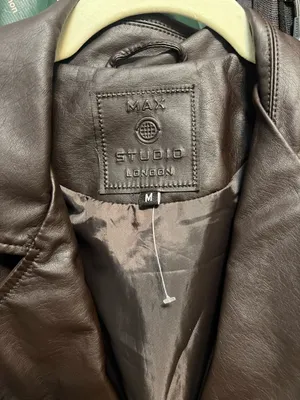 Brown leather jacket Size M thumbnail 2