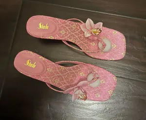 Never used Shein pink sandals  thumbnail 1