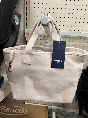 NWT Parke x Target Mini Canvas Tote Bag Natural thumbnail 5