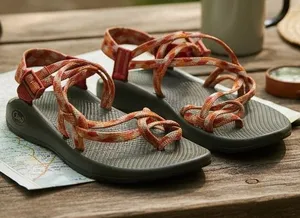 Chaco Z/Cloud X Strappy Hiking Sandals Standard Peach Orange Women's thumbnail 1