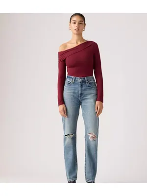 New Levi's Premium 30x30 Easy Dad Women's Jeans Gorgeous Gal Medium Wash thumbnail 2