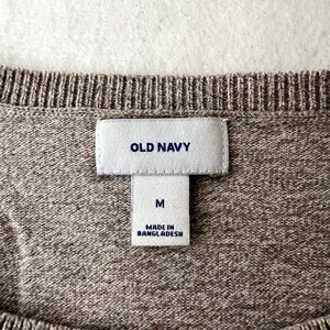 Old Navy Tan Crewneck Knit Sweater thumbnail 6
